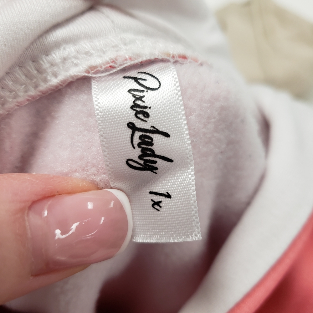 Cute Panda Graphic Women's Hoodie - Pink - Picture 2 of 2